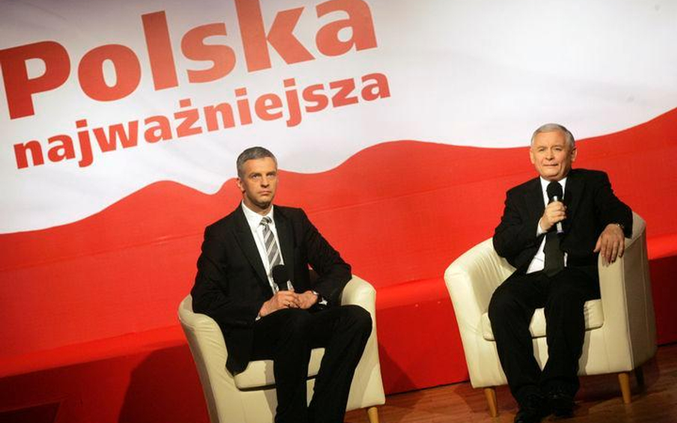 Paweł Poncyljusz i Jarosław Kaczyński