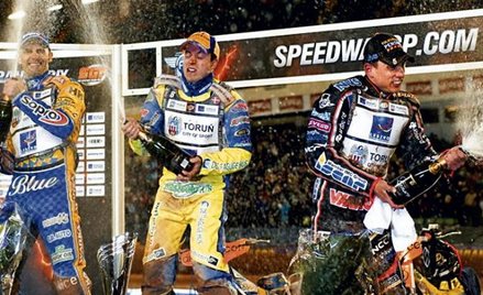 Podium w Göteborgu. Od lewej: Tomasz Gollob, Kenneth Bjerre, Andreas Jonsson