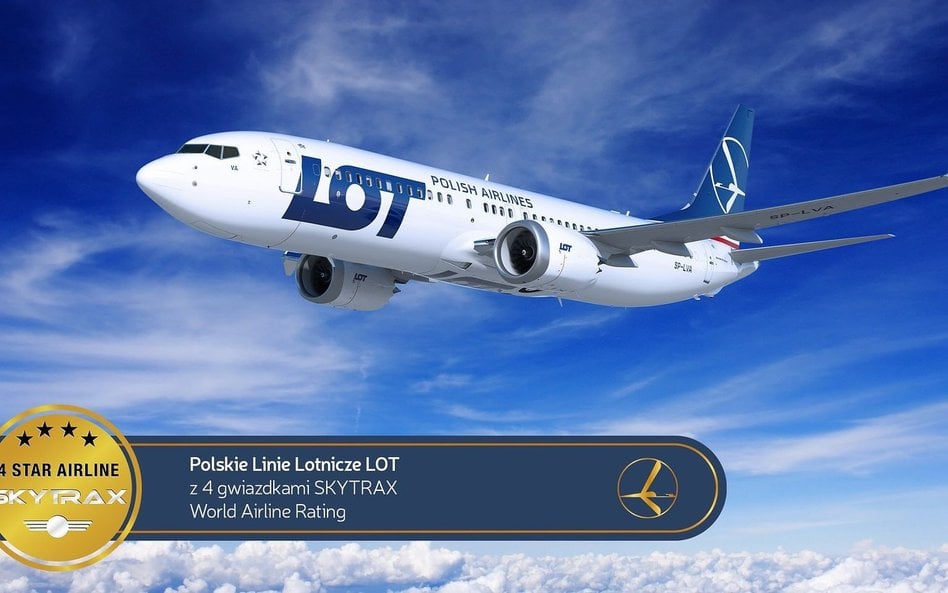 Cztery gwiazdki Skytrax dla LOT-u. „Potwierdzenie wyższego poziomu obsługi”