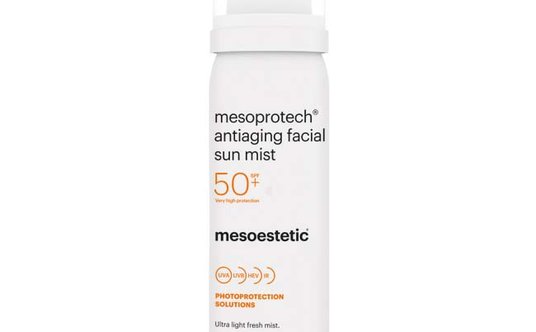 Mgiełka chroniąca przed promieniowaniem UVA. UVB, HEV, IR mesoprotech® Antiaging Facial Sun Mist SPF