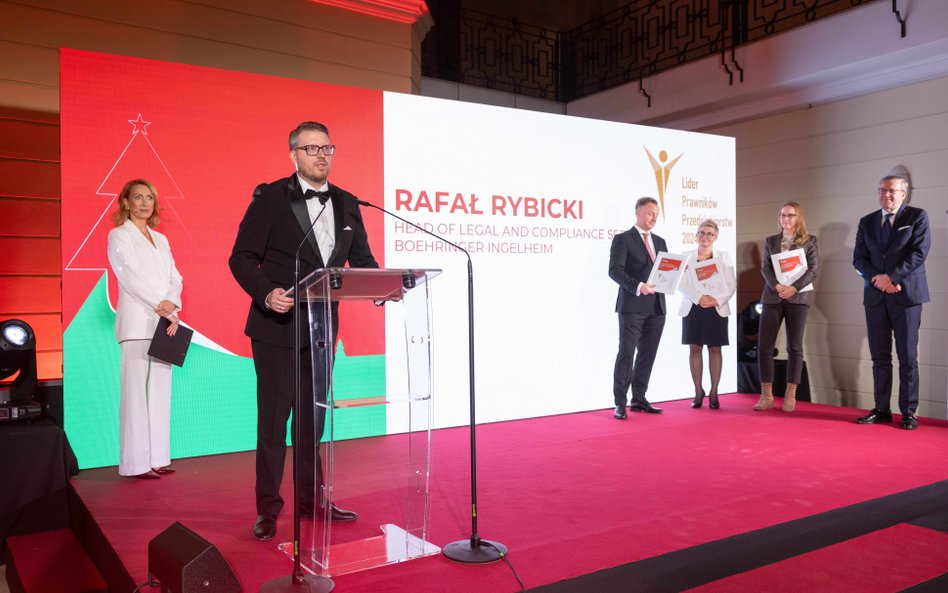 Dr Rafał Rybicki, Head of Legal and Compliance Services w Boehringer Ingelheim, laureat konkursu na 