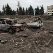 Zniszczenia po rosyjskich nalotach na miasto