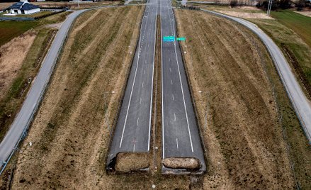 Miejsce budowy odcinka drogi ekspresowej S19 w Racławówce