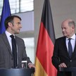 Prezydent Francji Emmanuel Macron i kanclerz Niemiec Olaf Scholz