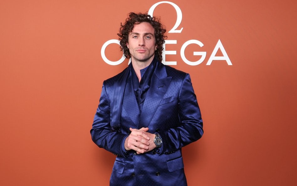 Aaron Taylor-Johnson był główną gwiazdą wydarzenia zorganizowanego przez Omegę w londyńskiej galerii