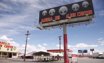 Area 51 Alien Center, atrakcja turystyczna przy stacji benzynowej w stanie Nevada