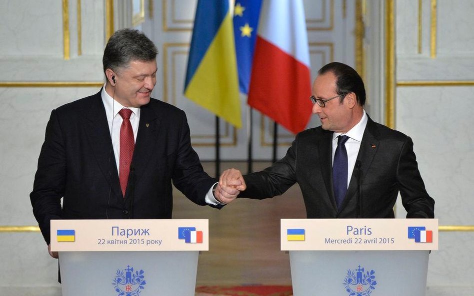 Petro Poroszenko i Francois Hollande