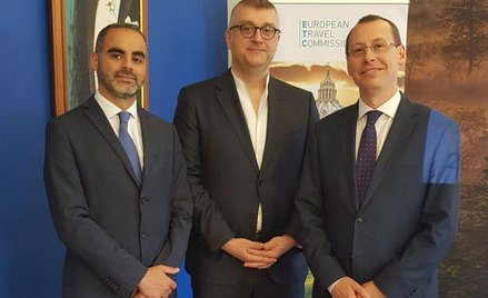 Od lewej: dyrektor wykonawczy ETC Eduardo Santander, prezes Peter De Wilde i wiceprezes Robert Andrz