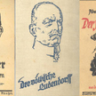 Wydane w 1923 roku publikacje von Koerbera. Pierwszą z lewej miał napisać sam Hitler.