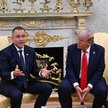 Prezydent Karol Nawrocki i prezydent USA Donald Trump na spotkaniu w Białym Domu we wrześniu 2025 r.