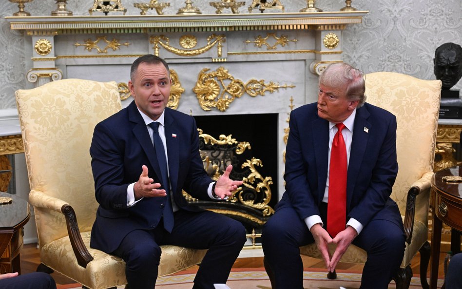 Prezydent Karol Nawrocki i prezydent USA Donald Trump na spotkaniu w Białym Domu we wrześniu 2025 r.