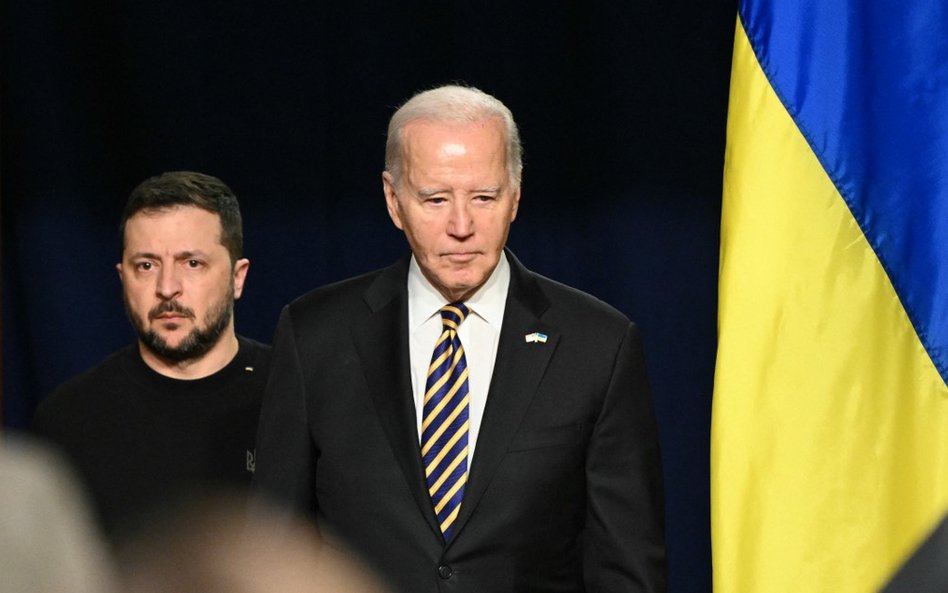 Wołodymyr Zełenski i Joe Biden