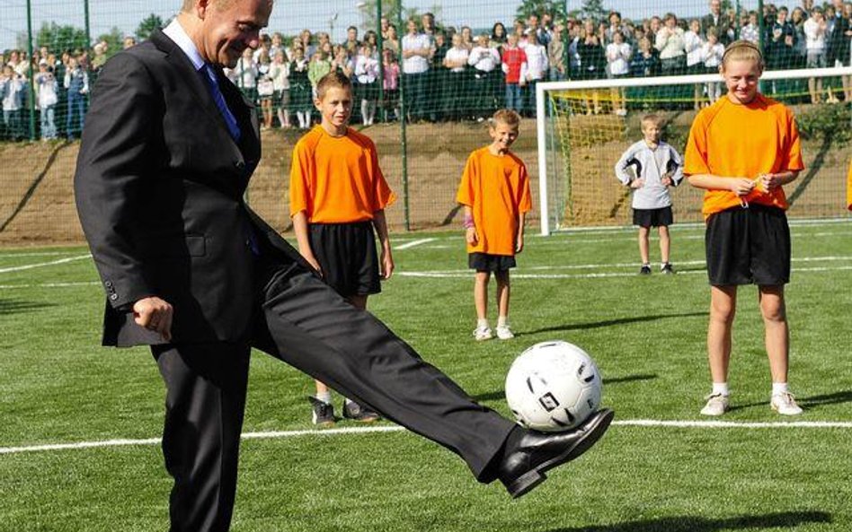 Donald Tusk jest zapalonym futbolistą