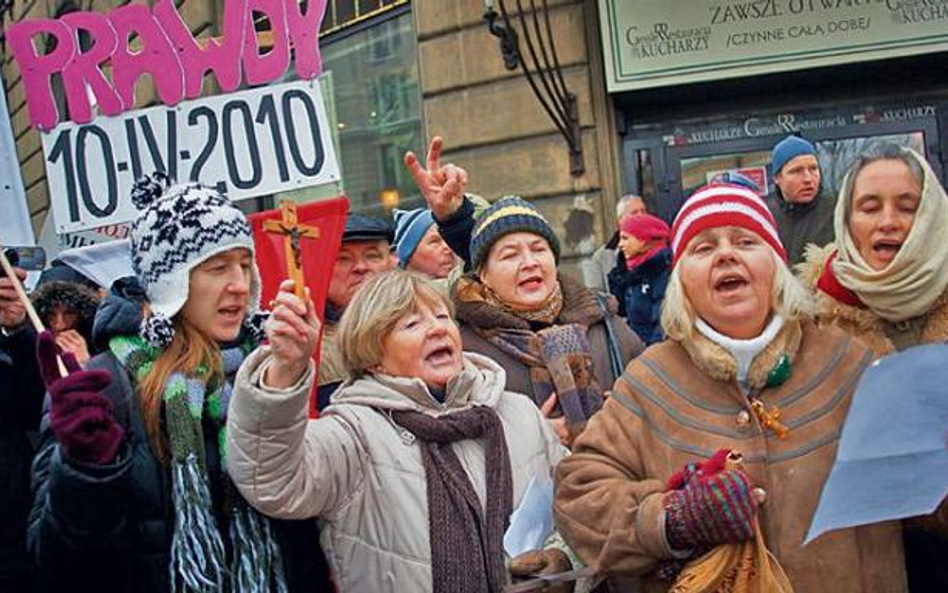 Manifestacja przeciwników wizyty prezydenta Federacji Rosyjskiej Dmitrija Miedwiediewa