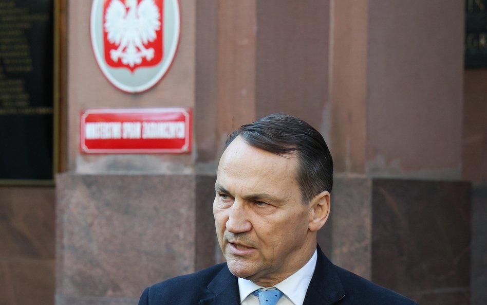 Minister spraw zagranicznych Radosław Sikorski