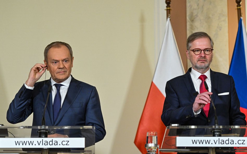 Donald Tusk i Petr Fiala