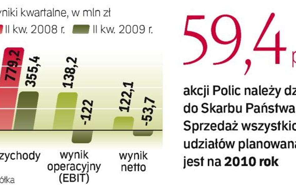 Żaden z kluczowych produktów Polic nie przynosi zysków. Produkcja może się stać rentowna dopiero w p