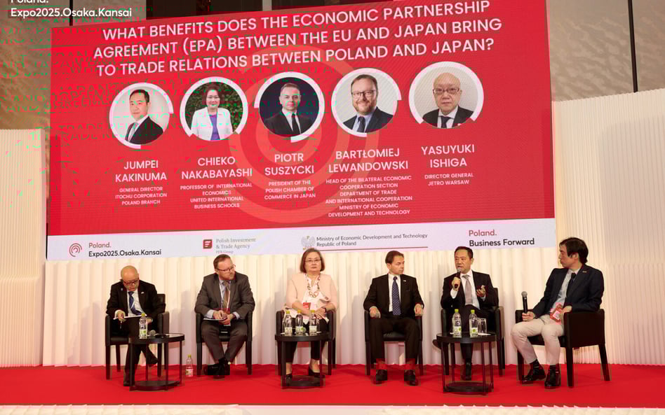 Jedna z debat podczas Polsko–Japońskiego Forum Eksportowego 2025, ktore odbyło się 20 maja 2025 r. w