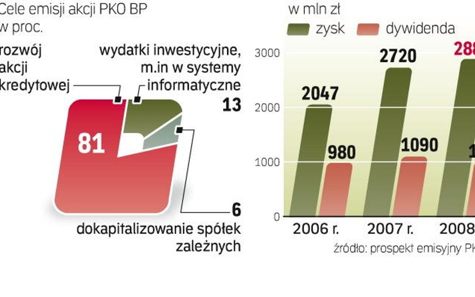 Pozyskane środki pozwolą na wzmocnienie akcji kredytowej, ale bankowi umożliwią także wypłacenie dyw