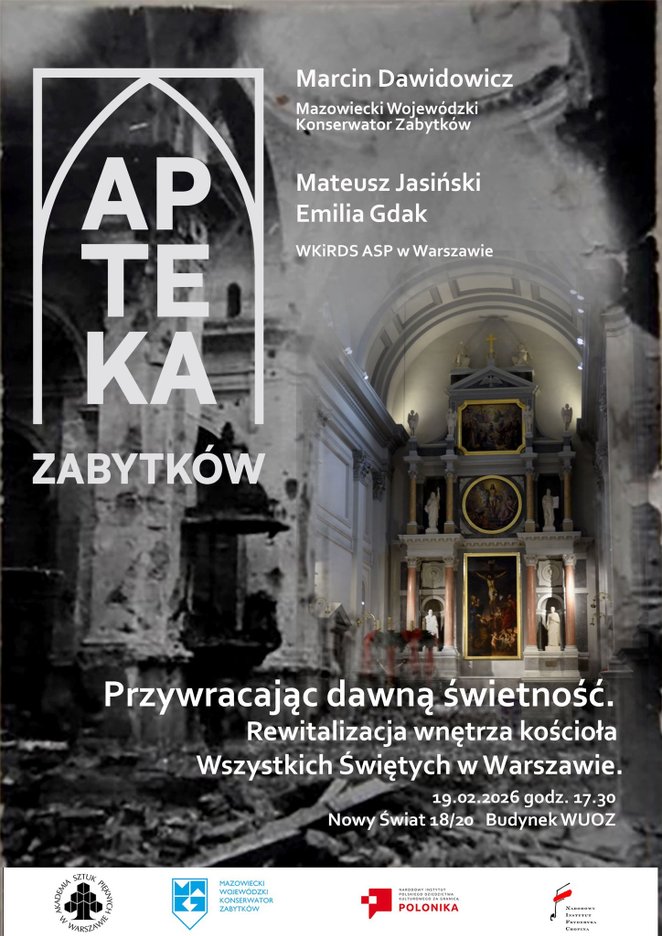Spotkanie w ramach Apteki Zabytków to doskonała okazja, by z bliska przyjrzeć się warsztatowi konser