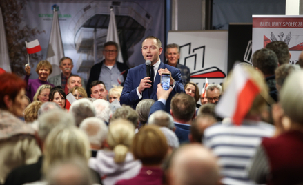 Kandydat Komitetu Obywatelskiego w przyszłorocznych wyborach na prezydenta RP, popierany przez Prawo