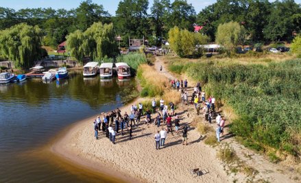 Okolice wsi Cigacice gdzie, 11 bm. odbyła się konferencja prasowa dot. zanieczyszczenia Odry