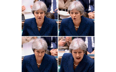 Premier Theresa May podczas poniedziałkowego wystąpienia na temat brexitu w Izbie Gmin