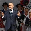 Karol Nawrocki przemawia podczas Dożynek Prezydenckich