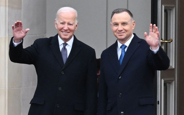 Prezydenci USA i Polski Joe Biden i Andrzej Duda, Warszawa, 21 lutego 2023