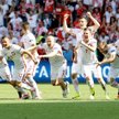 Reprezentacja Polski świętuje zwycięstwo w serii rzutów karnych przeciwko Szwajcarii w 1/8 finału Eu