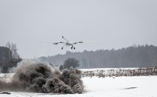 BSP Lemur podczas prób poligonowych w warunkach zimowych.