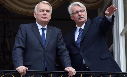 Witold Waszczykowski i Jean-Marc Ayrault, francuski minister spraw zagranicznych podczas zeszłoroczn