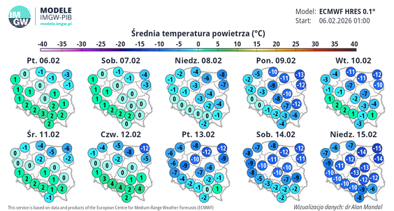 W prognozach pogody IMGW widać kolejne ochłodzenie