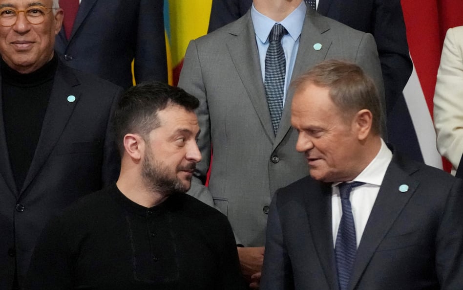 Wołodymyr Zełenski i Donald Tusk