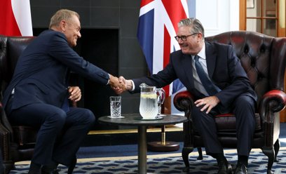 Donald Tusk i Keir Starmer