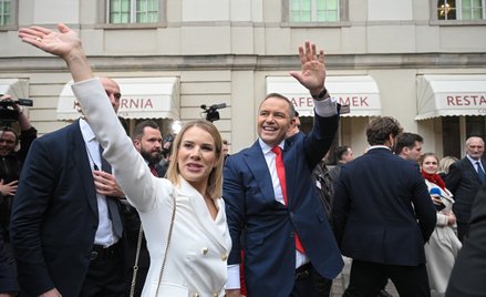 Prezydent elekt Karol Nawrocki i jego żona Marta Nawrocka