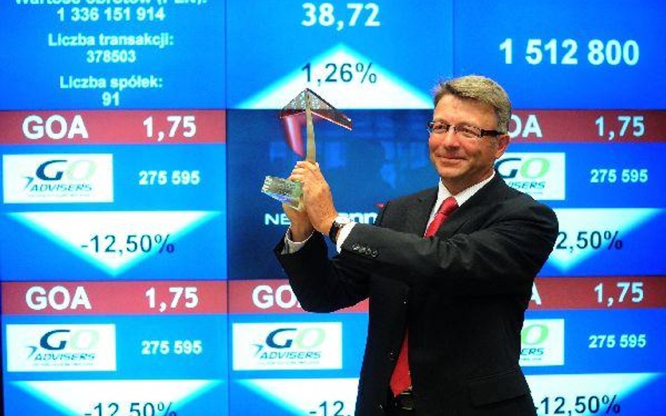 GoAdvisers, kierowany przez Adama Guza, wprowadził na NewConnect pięć spółek. Wczoraj odbył się jego