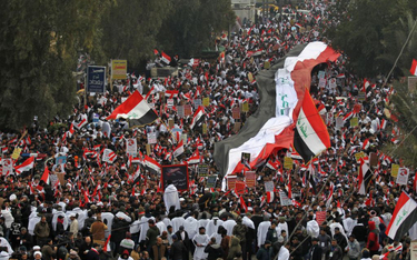 Irak: Antyamerykański protest w Bagdadzie. "Nie, nie Ameryko!"