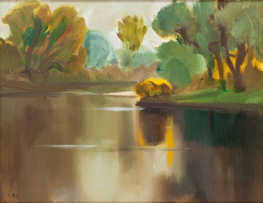 Klasyczny pejzaż Stanisława Baja.