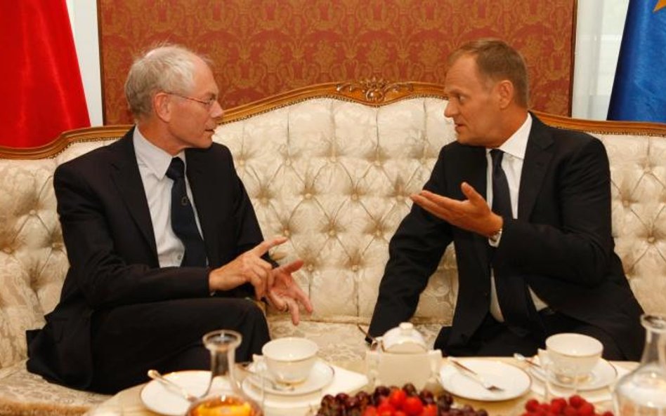 Przewodniczący Herman Van Rompuy nie zabrał jeszcze głosu w sprawie traktatu. Dziś spotka się z nim 