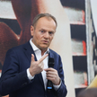 Przewodniczący Platformy Obywatelskiej Donald Tusk na spotkaniu w Łodzi