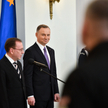 Minister spraw wewnętrznych i administracji Mariusz Kamiński i prezydent RP Andrzej Duda