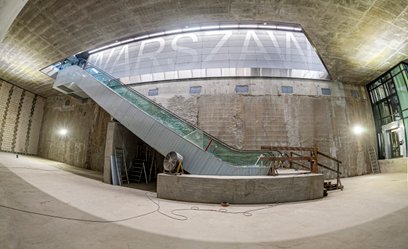 Tunel tramwajowy prowadzący pod Dworzec Zachodni od strony Ochoty powstaje pod Parkiem Pięciu Sióstr
