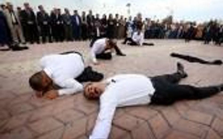 Arbil, stolica irackiego Kurdystanu. Dzisiaj wspominano ofiary ataku chemicznego z 1988 roku