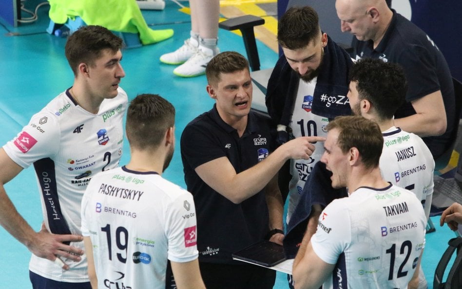 Trener Grupy Azoty Zaksy Kędzierzyn-Koźle Adam Swaczyna