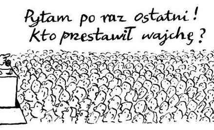 Komentarz rysunkowy. Kto przestawił wajchę?
