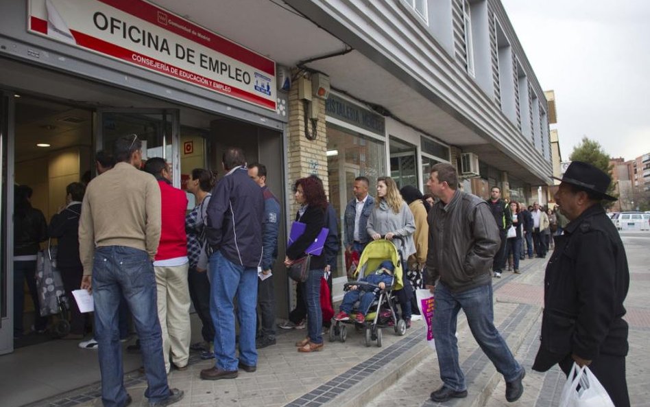 Rekordowe bezrobocie w Hiszpanii