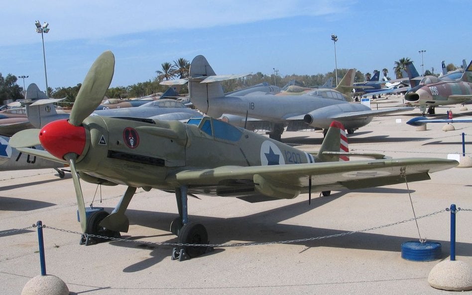Czechosłowacka Avia S-199 (modyfikacja niemieckiej konstrukcji Messerschmitta Bf 109) w Muzeum Izrae