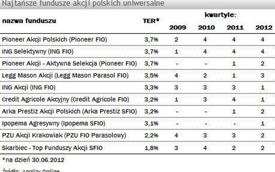 Funduszy akcyjne: opłaty vs. zyski