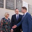 Małopolska kurator oświaty Barbara Nowak, prezes IPN Karol Nawrocki i minister edukacji Przemysław C